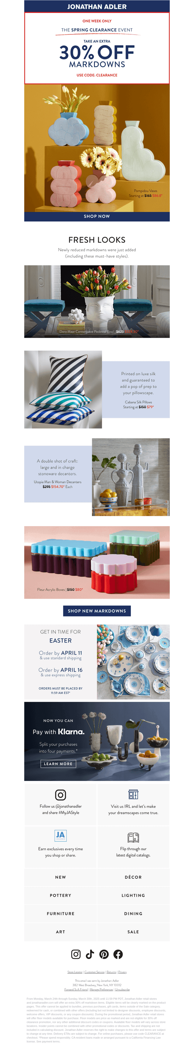 Just added: NEW LIMITED-STOCK MARKDOWNS