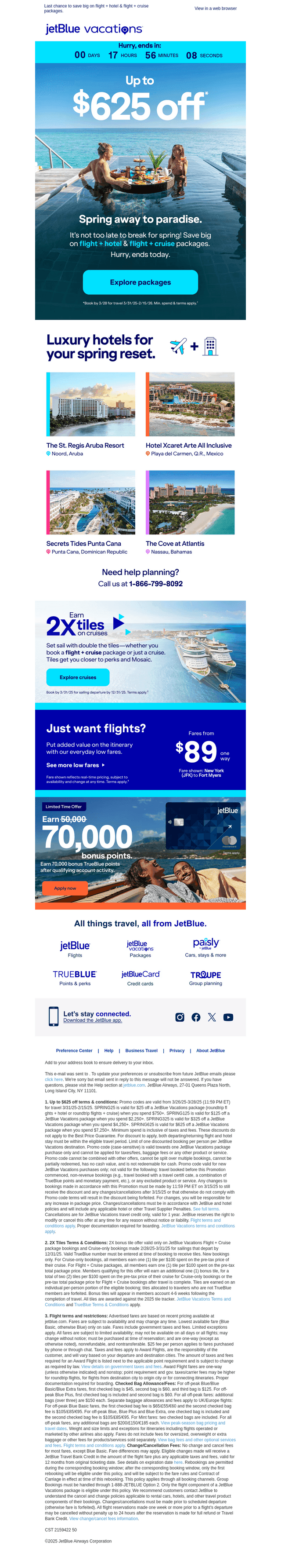 Don't let up to $625 off spring away.