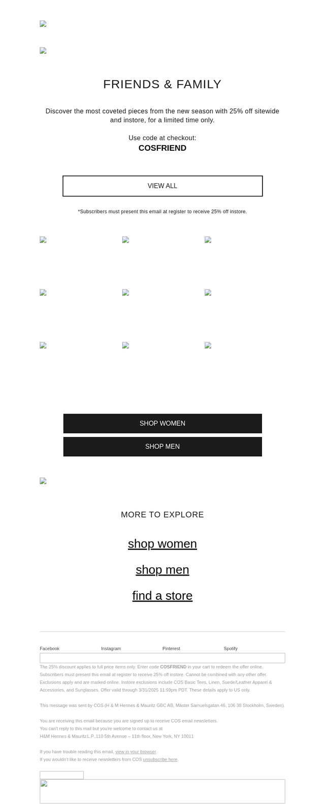 25% off sitewide continues
