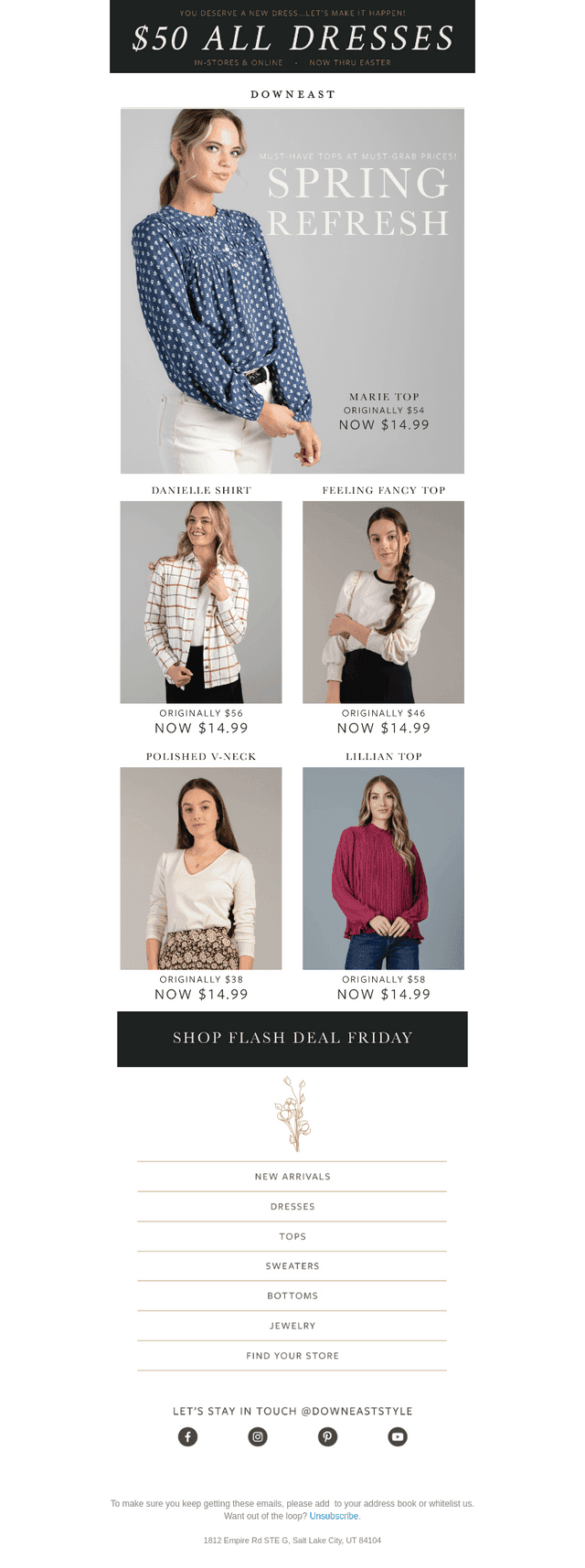 Don't Miss Out! 5 Spring Tops, $14.99 Each! 🚨