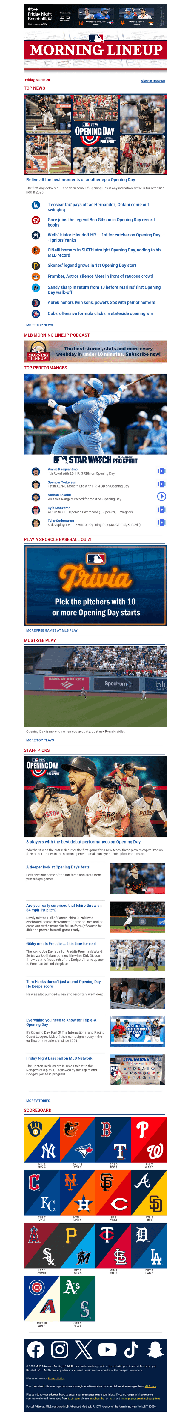Ichiro(?!) among top Opening Day moments
