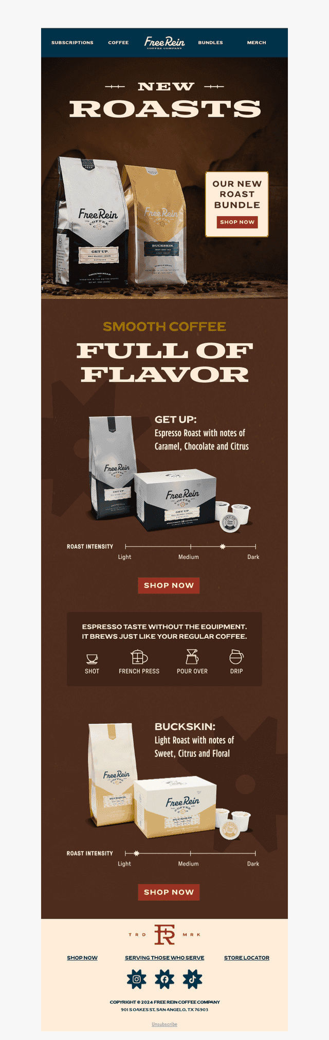 Our Lightest and Darkest Roasts Yet