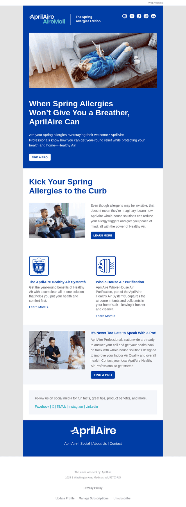 AireMail: The Spring Allergies Edition 🌼