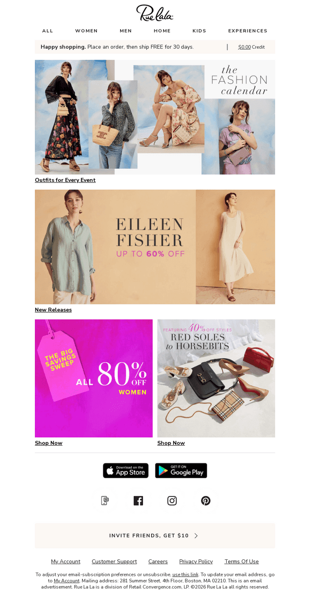 CALENDAR INVITE: Score Outfits for Every Event