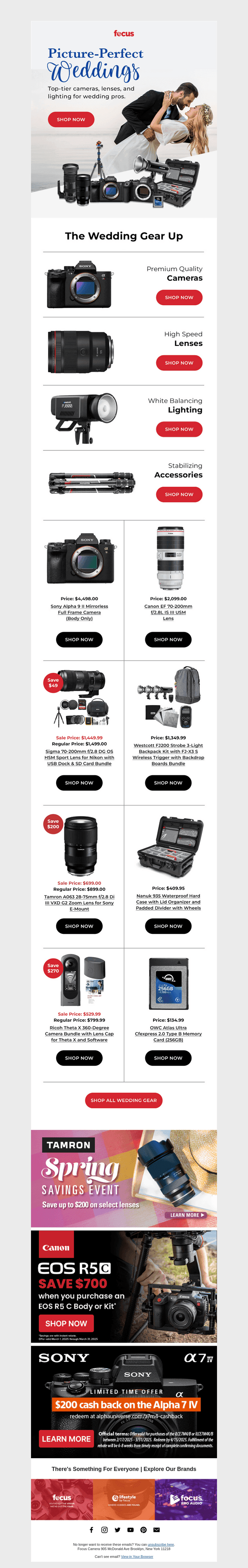 Focus Camera email from Fri, Mar 28, 2025