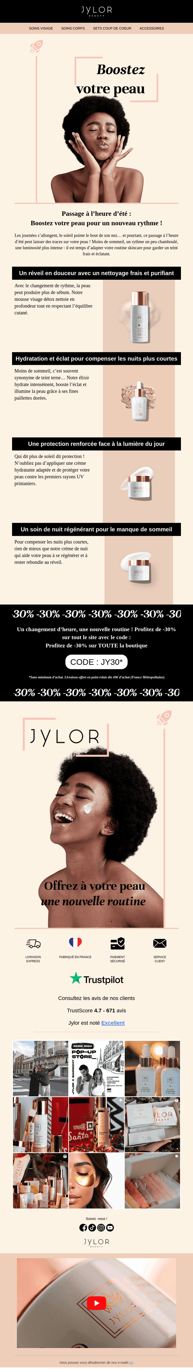 Hello , Boostez votre peau pour un nouveau rythme