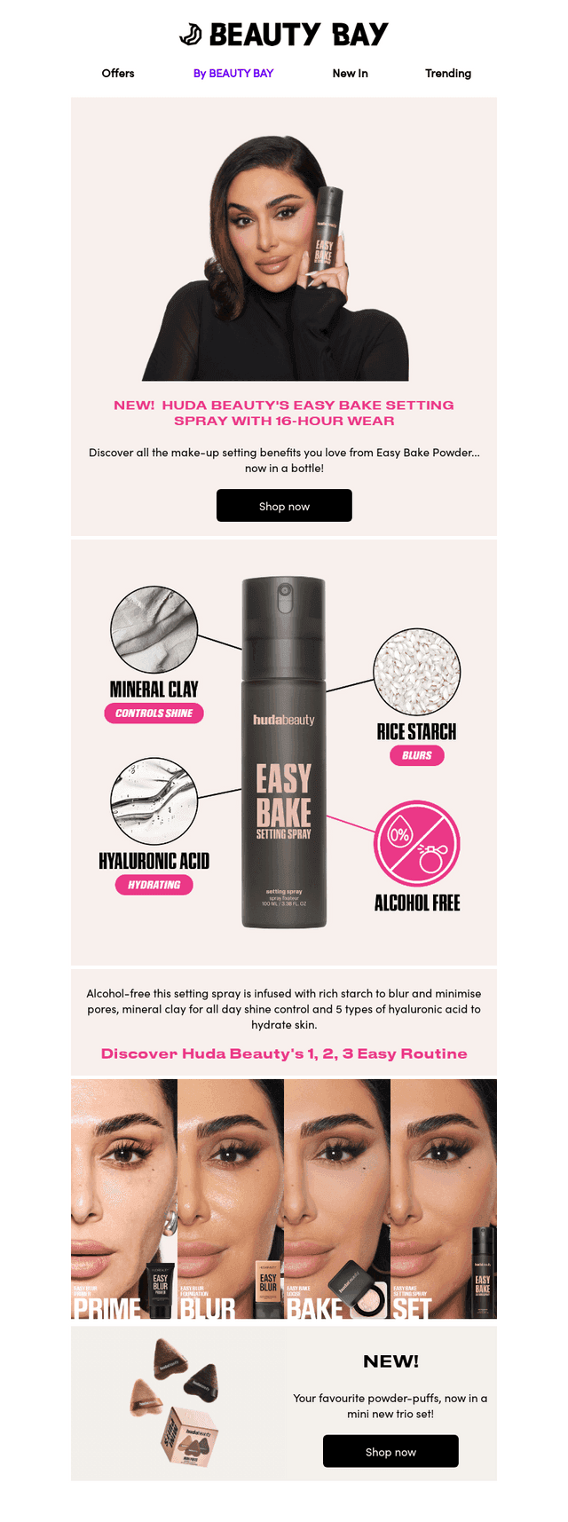 NEW DROP. Huda setting spray is here 💦