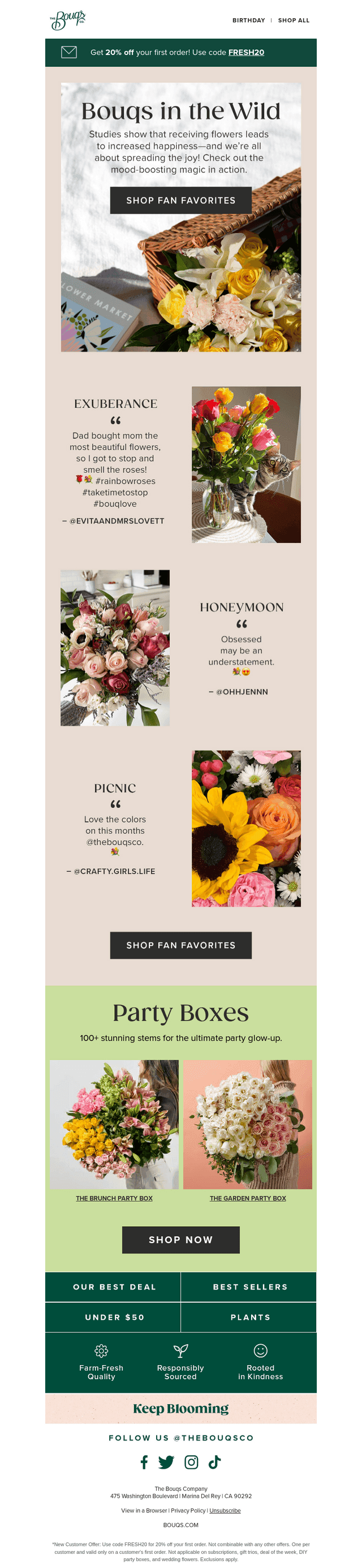Your Bouqs IRL⭐💐