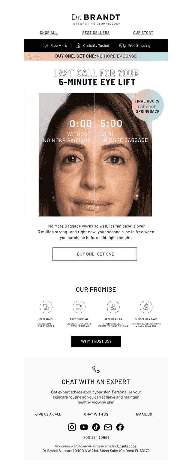 Final Chance | Your Free No More Baggage