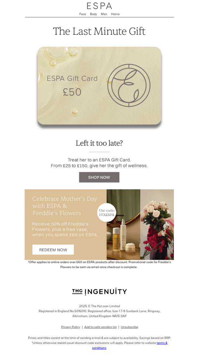ESPA email from Sat, Mar 29, 2025