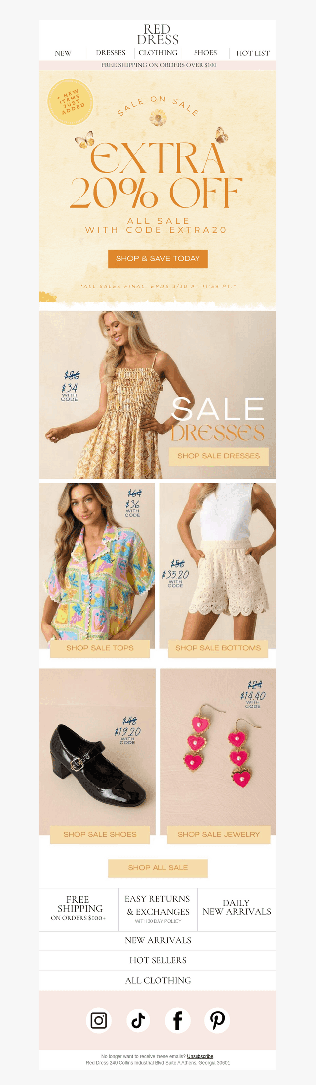 Surprise Treat! Extra 20% Off!