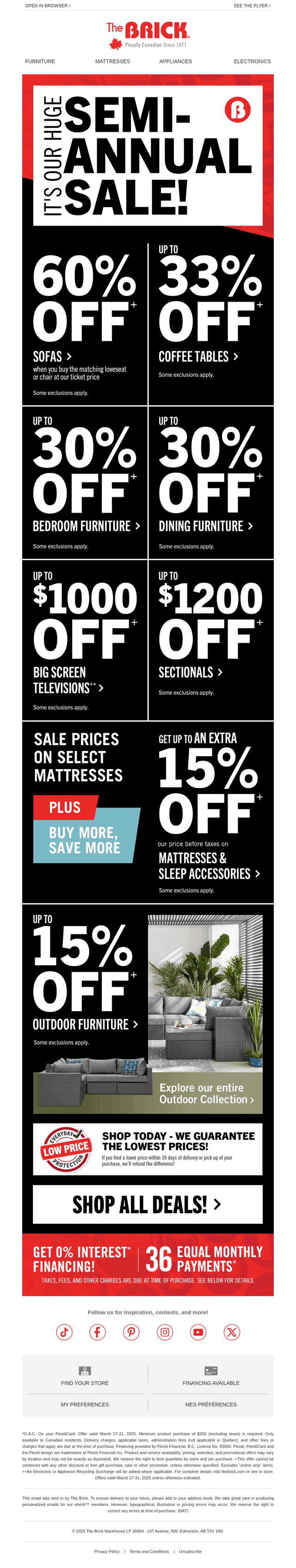 🔥 Semi-Annual Sale! SAVE 60% on SOFAS + More!