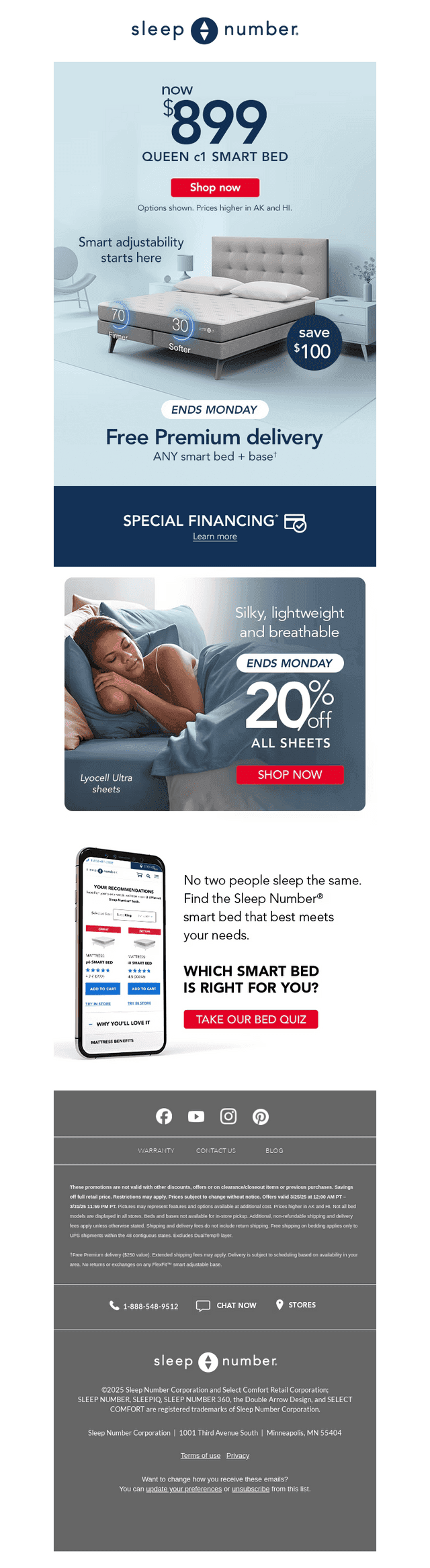 Best Value: Now $899 Queen c1 Smart Bed