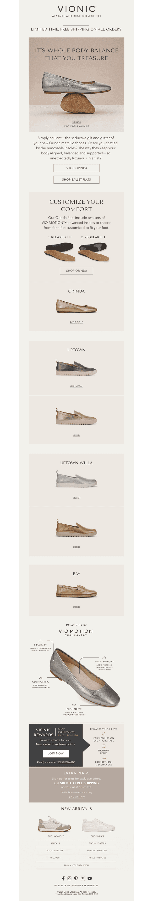 Metallic Flats for Every Occasion