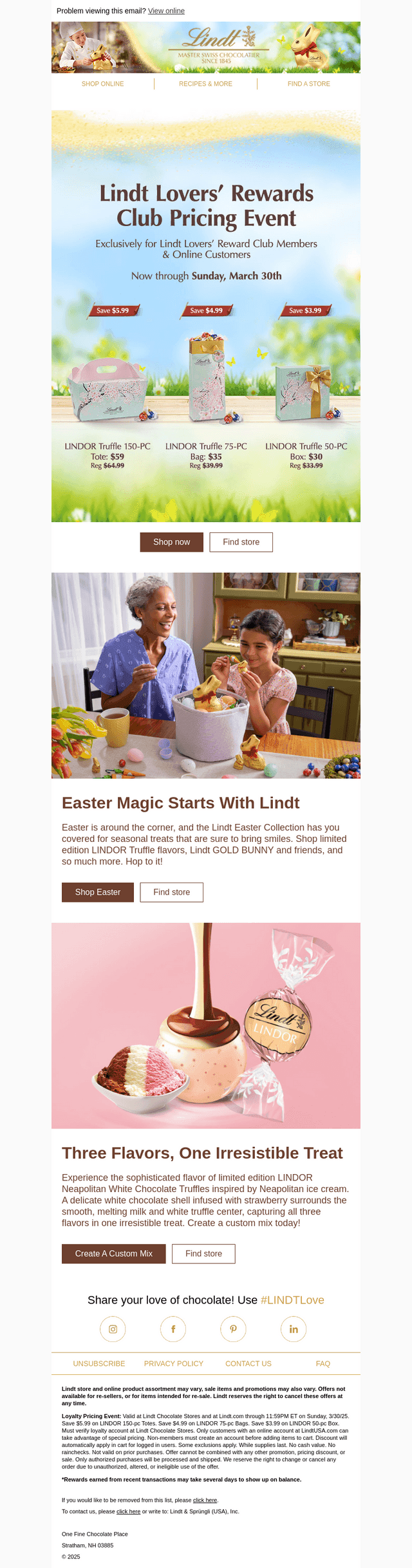 Save now ➡️ LINDOR Custom Gifts