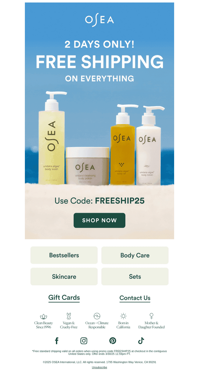 FREE Shipping Sitewide 🚚