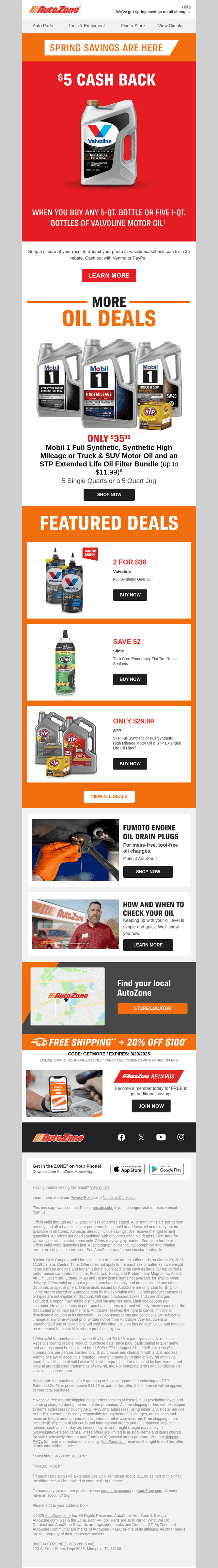 Save on your next oil change