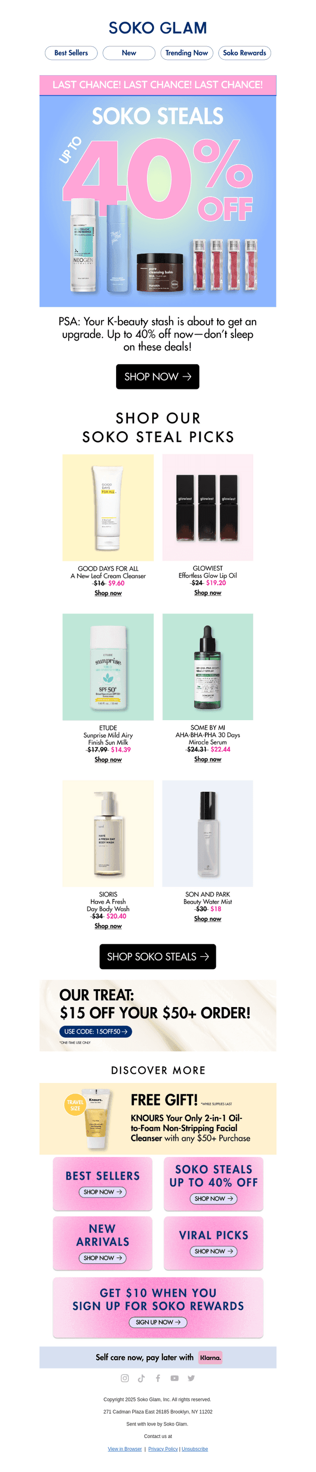 LAST CHANCE for 40% OFF