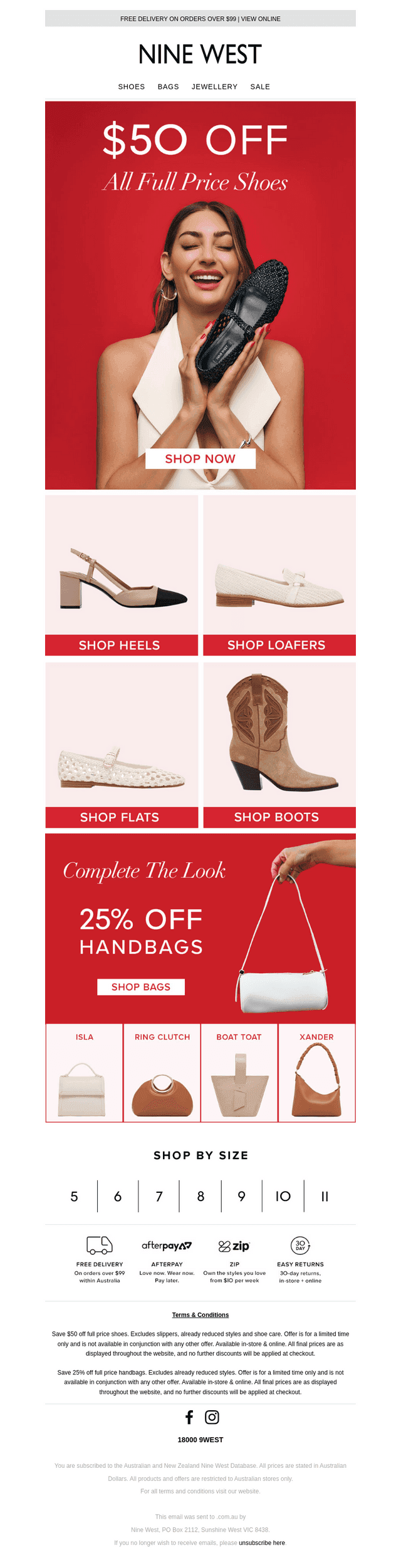 On Now: $50 Off Shoes