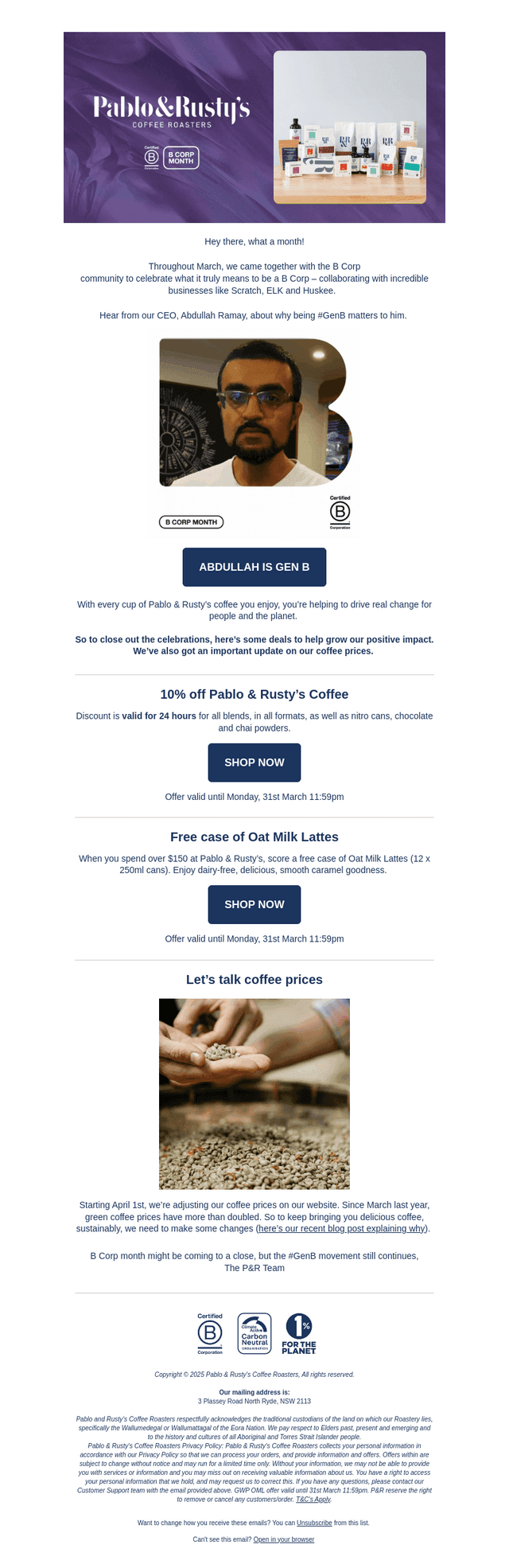 10% off coffee that’s a force for good ☕️🎉