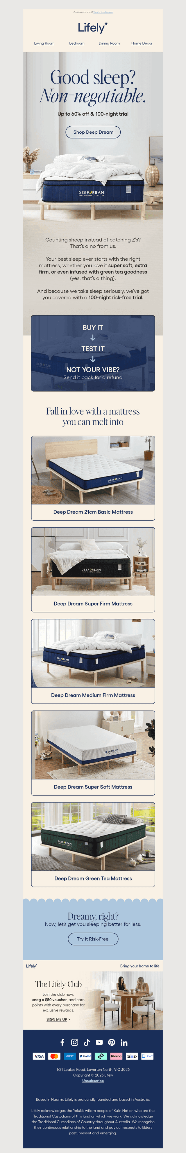 “Best. Sleep. EVER!” - You.