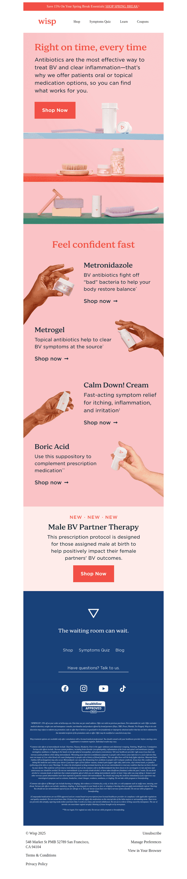 Treat BV with oral or topical medication options 🌼