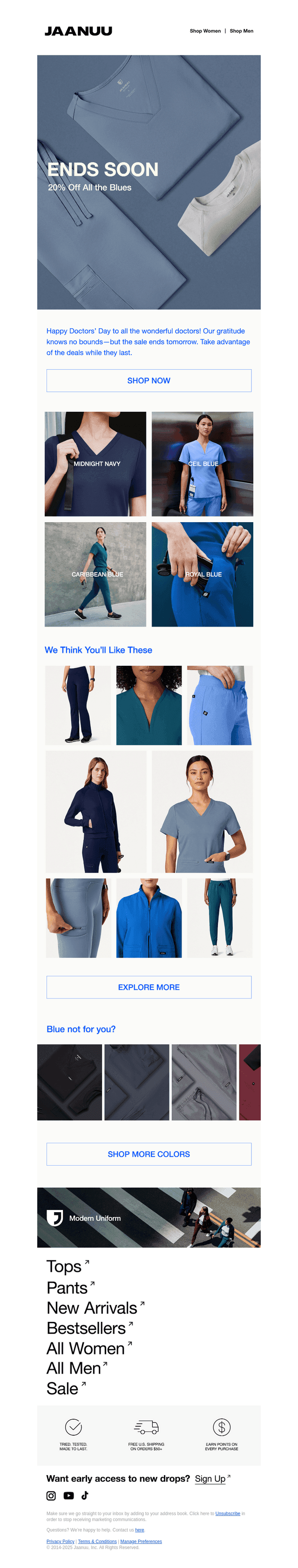 Last Call: 20% Off All the Blues