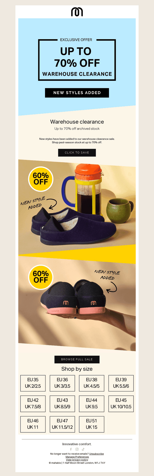 NEW STYLES ADDED - up to 70% off