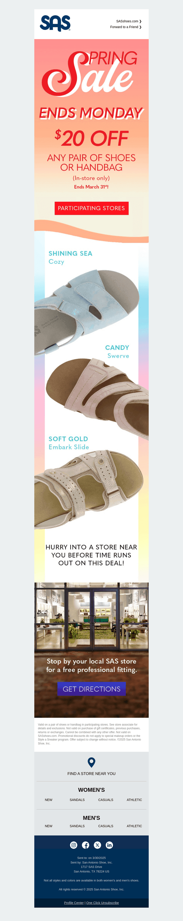 Spring Sale, Ends Tomorrow!