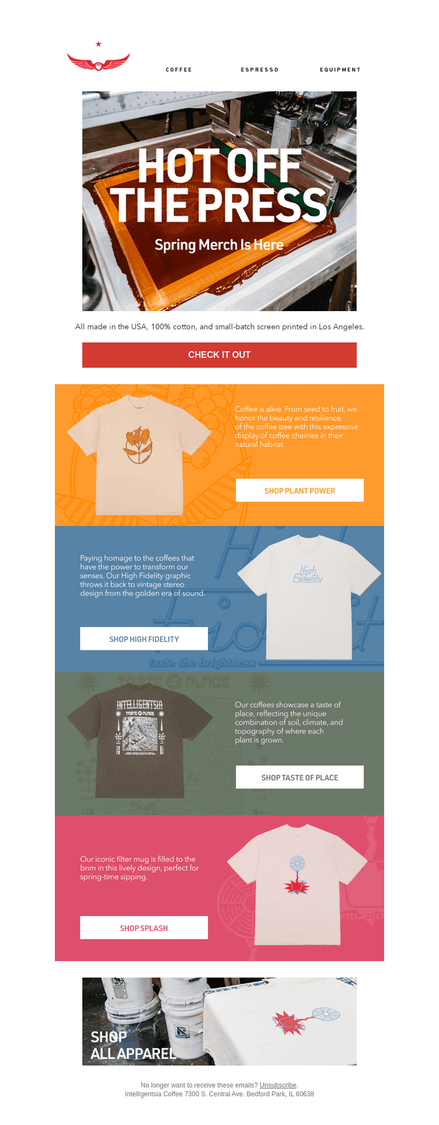 Hot Off The Press: Spring Merch Has Dropped!