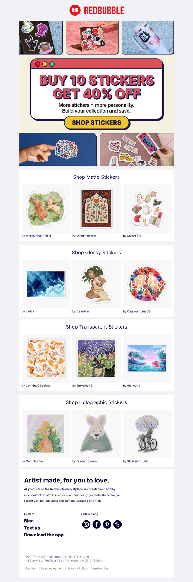 Stock Up On Stickers With 40% Off