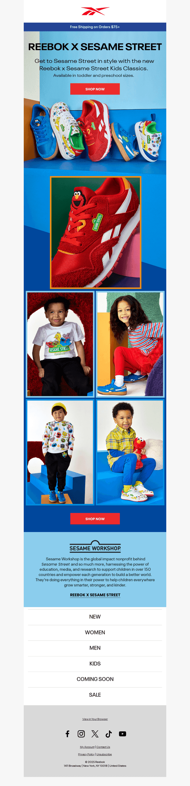 Reebok x Sesame Street