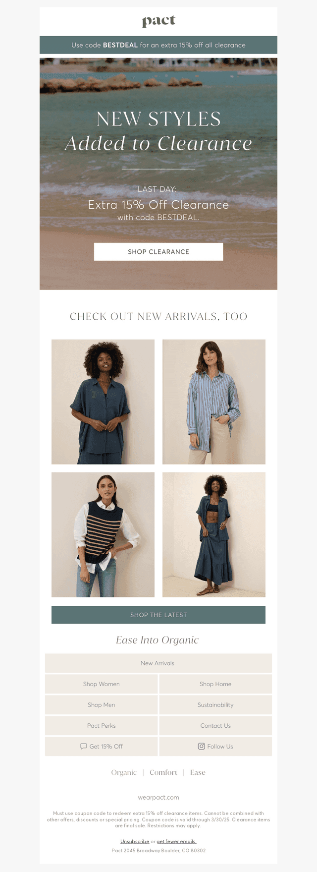 Have You Heard? Extra 15% Off Clearance!