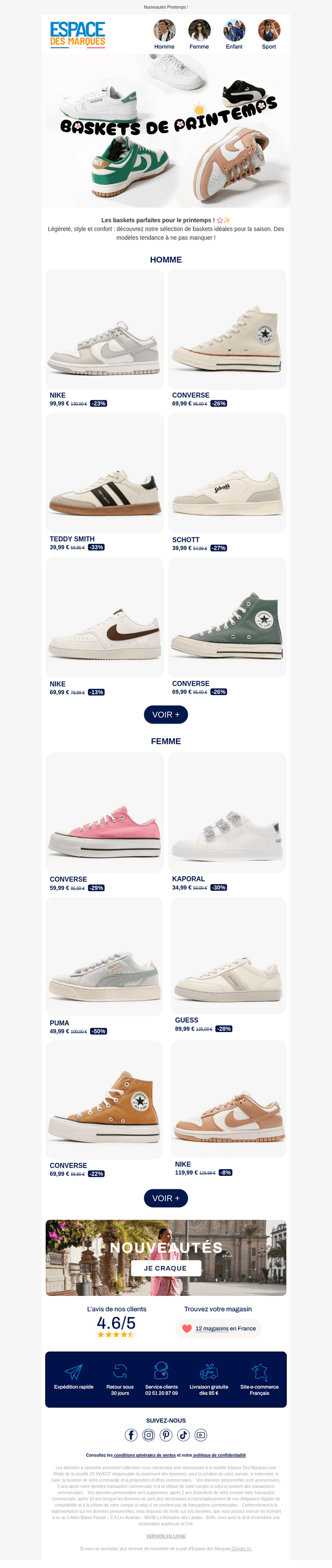 Il est temps de shopper vos baskets de printemps !😍