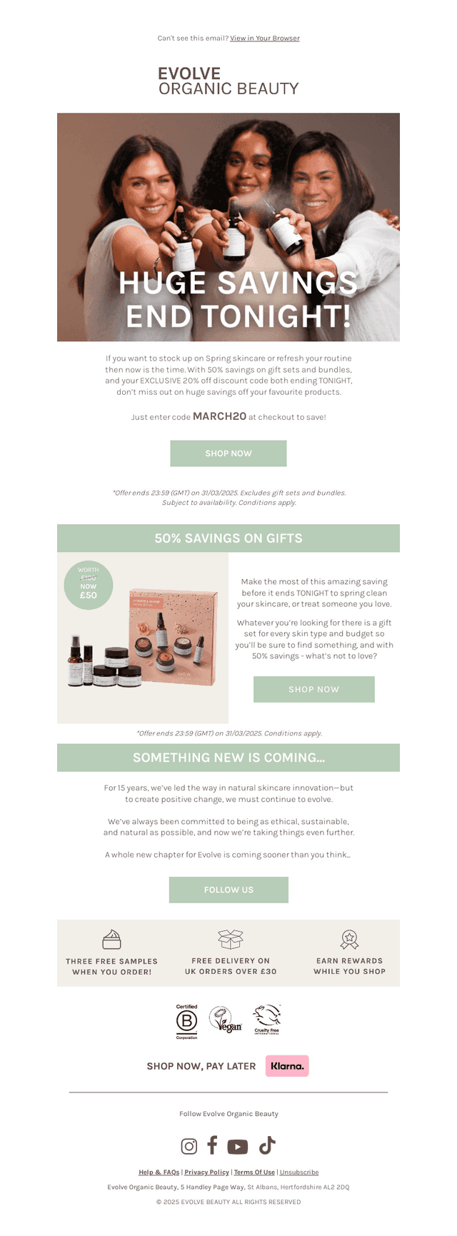 Last chance to save!