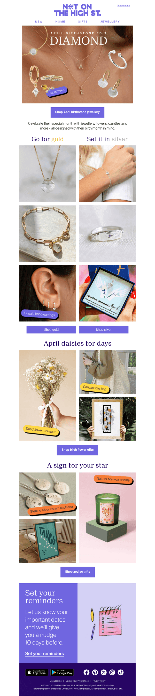 April birthday coming up?