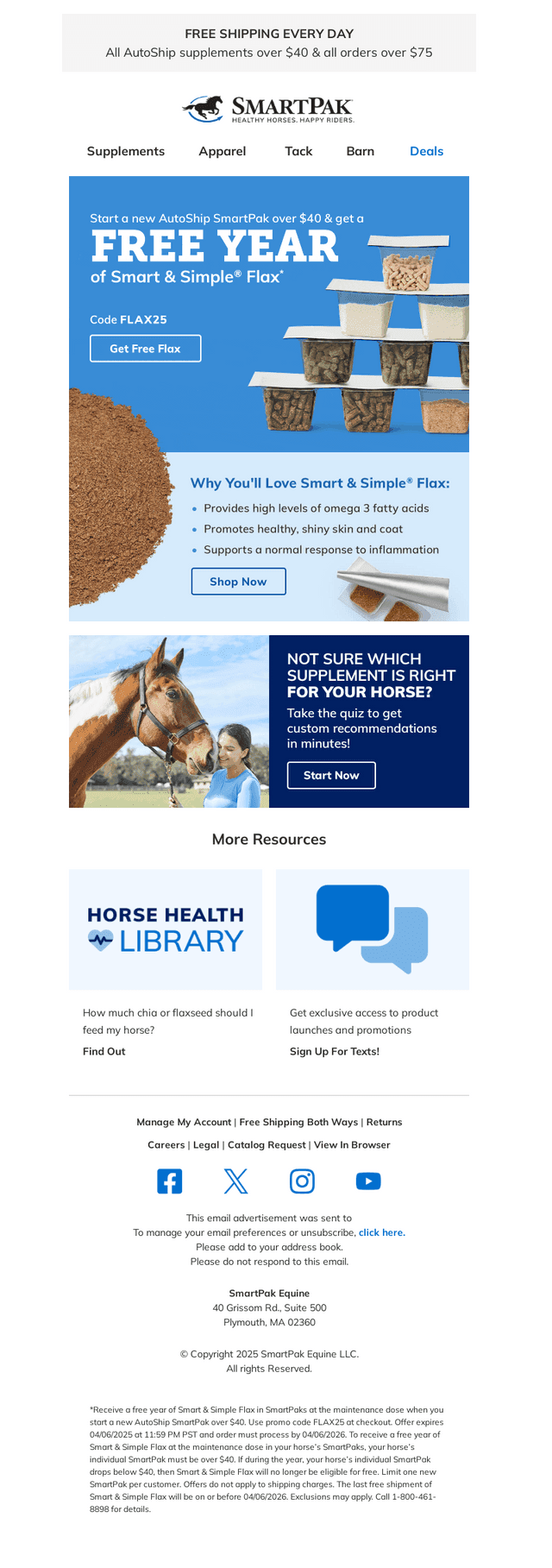 Get FREE FLAX for a YEAR!
