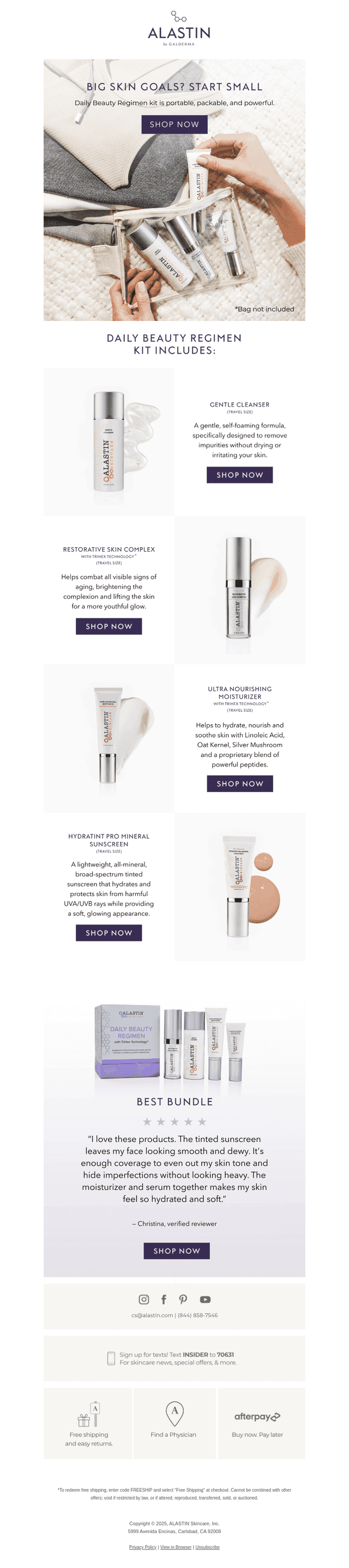 ALASTIN Skincare email from Mon, Mar 31, 2025