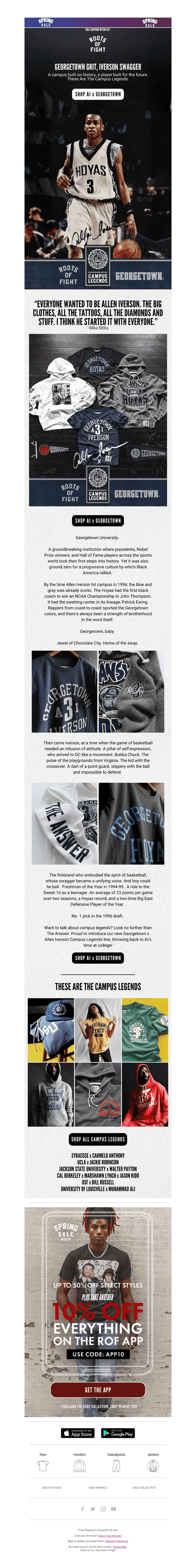 Allen Iverson x Georgetown University | Campus Legends