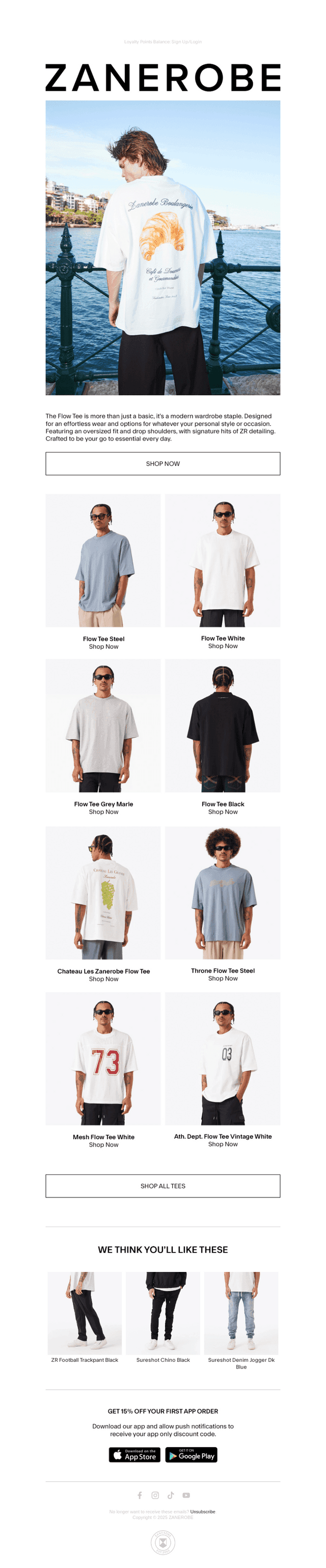 Find Comfort in the Flow Tee