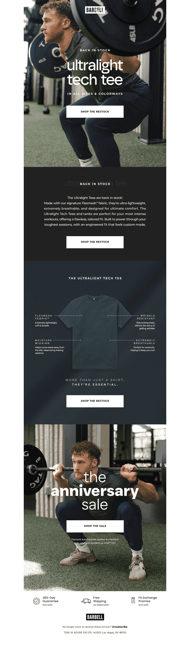 BACK IN STOCK | The Ultralight Tech Tee