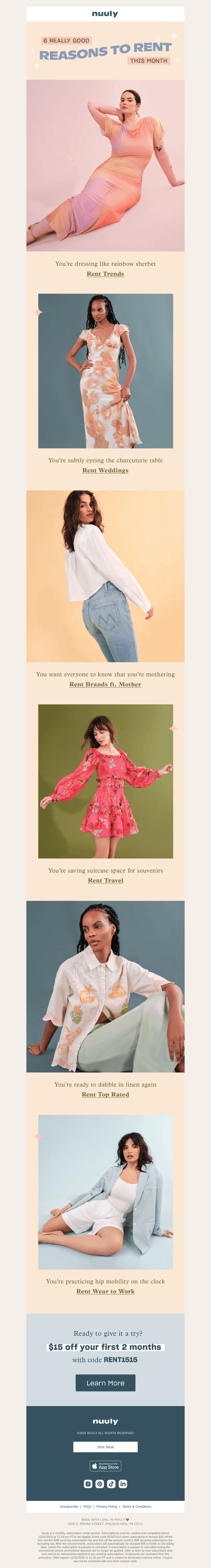 APRIL SHOWERS (OF COMPLIMENTS)