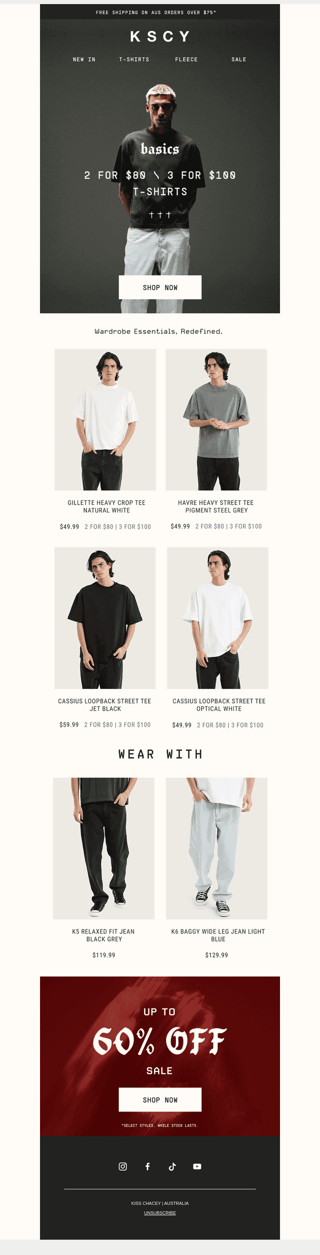 2 for $80, 3 for $100