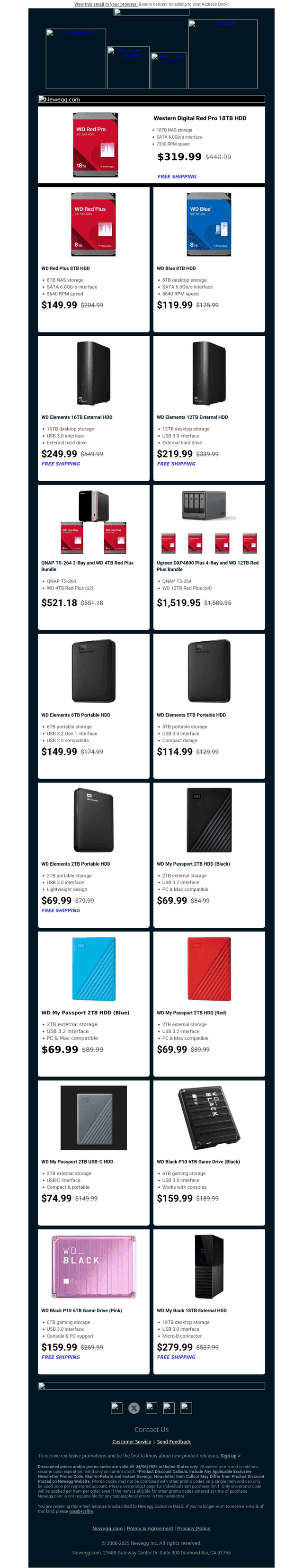 Back Up w/ WD! 💾 Up to 55% off WD Elements HDD!