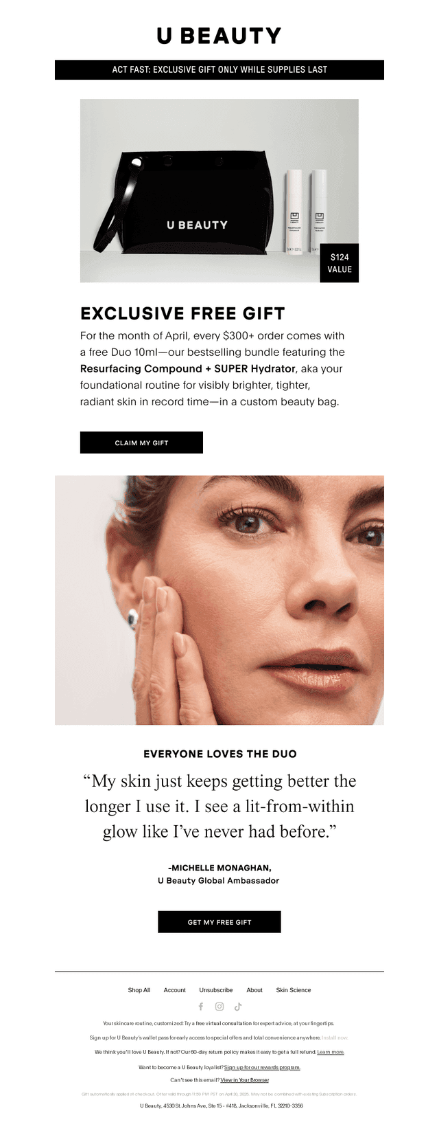 April’s Free Gift With Purchase Is BIG