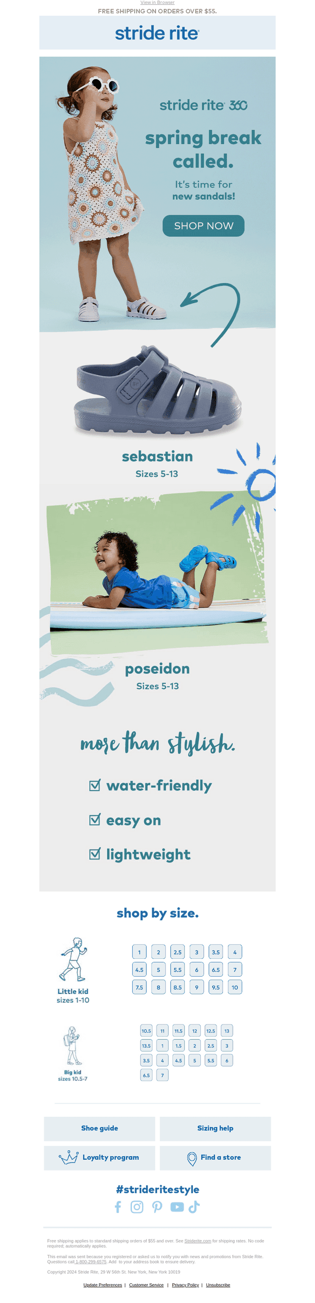 Stride Rite email from Tue, Apr 1, 2025