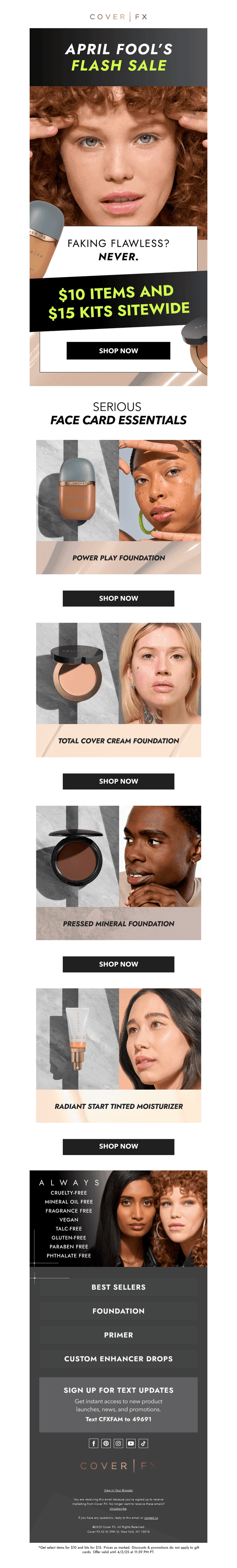 No tricks here, just $10 items + $15 kits