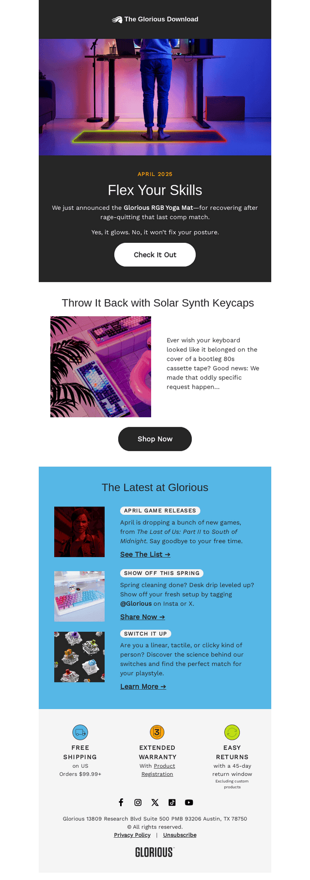 Glorious email from Tue, Apr 1, 2025