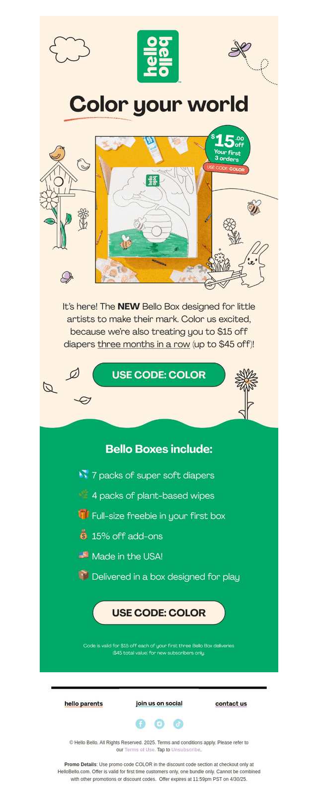 Incoming: NEW coloring Bello Box! 🖍️