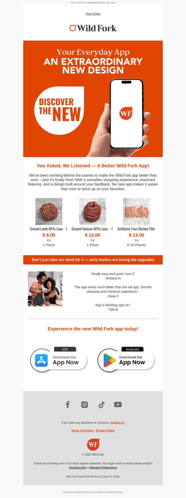 🥩 Meat the New and Improved Wild Fork App!